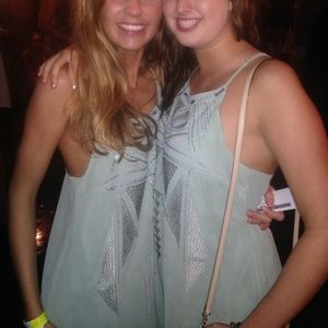 Blue Beaded Cocktail Dress